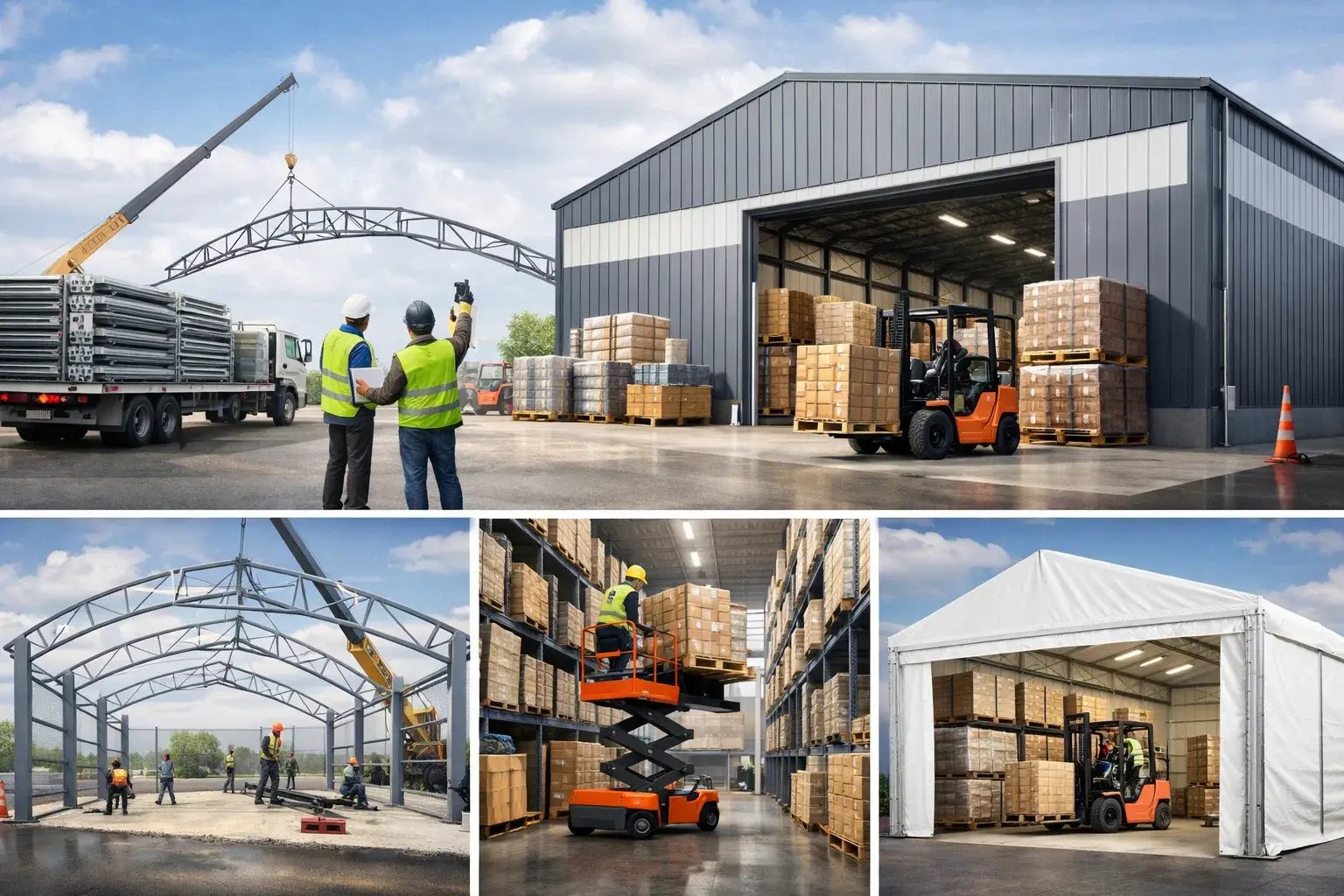 low cost industrial shed constructors